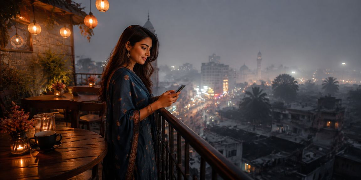 রংপুরে মোবাইল ডিপজিট সুবিধা ব্যবহার করছেন একজন মডেল